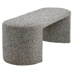 Westport benk bouclé grå 120 x 45 x 44 cm