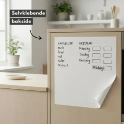Whiteboardfolie med tusj